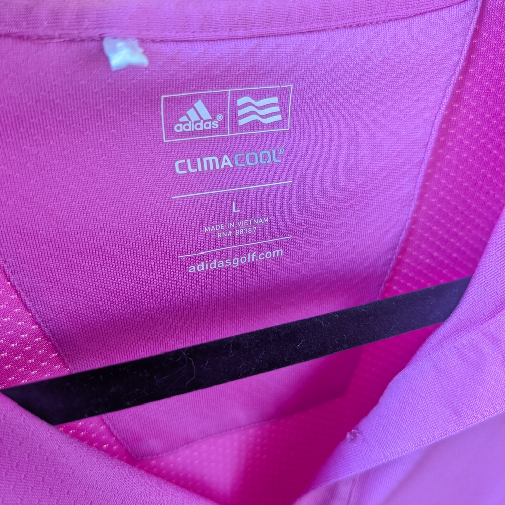 Adidas ClimaCool Polo in Vibrant Pink
